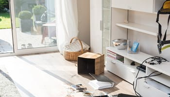 Huis overhoop gehaald na een inbraak.