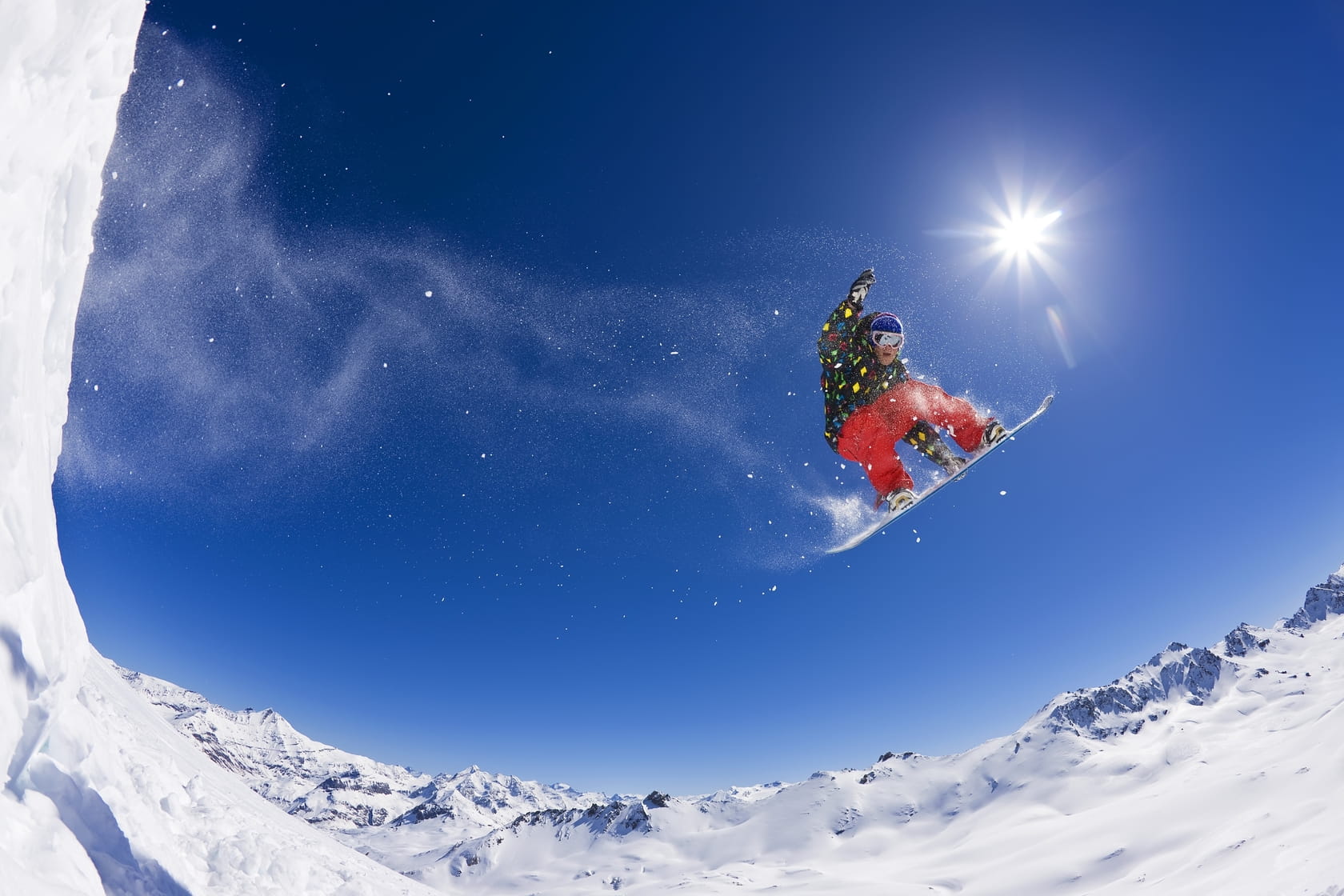 Enfant en classe de neige qui pourrait bien faire une chute  