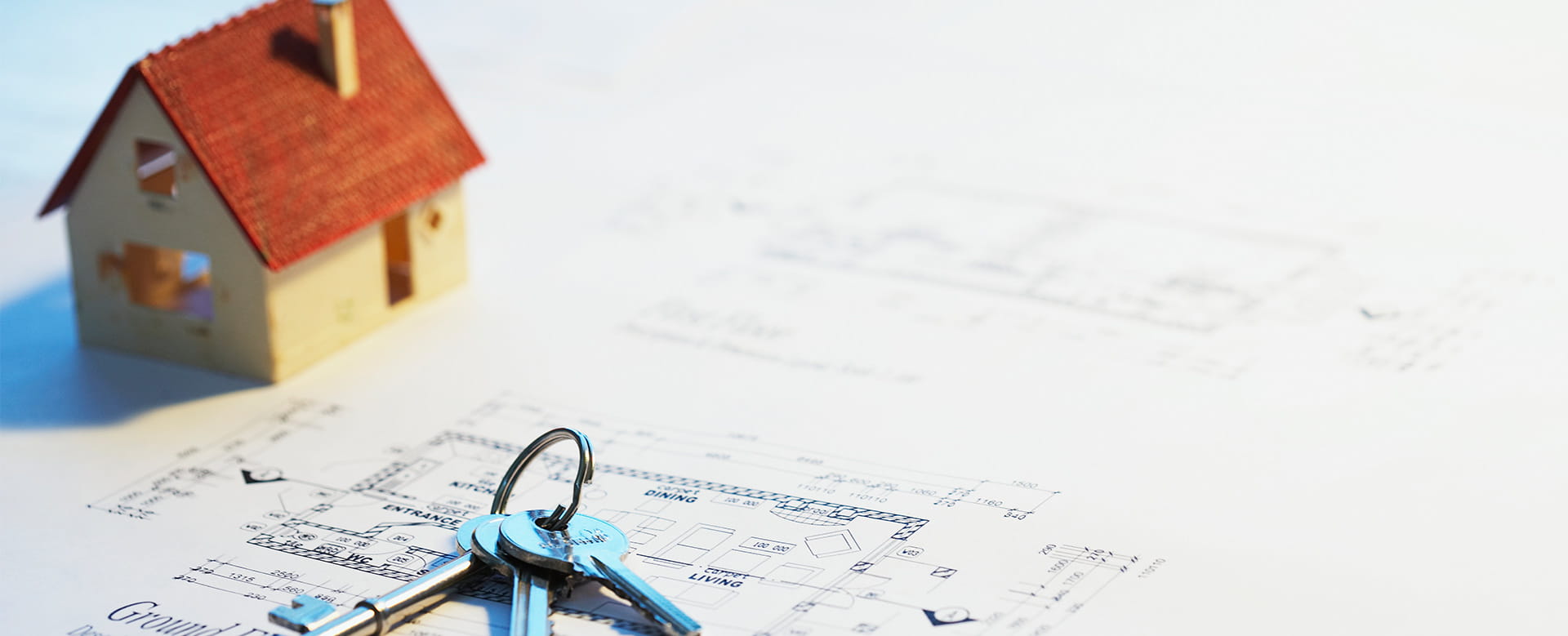 Plan van een huis in België dat onlangs werd aangekocht.