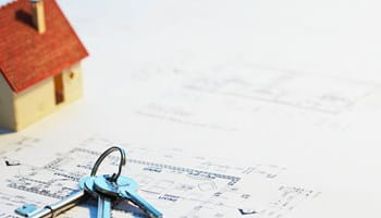 Plan van een huis in België dat onlangs werd aangekocht.