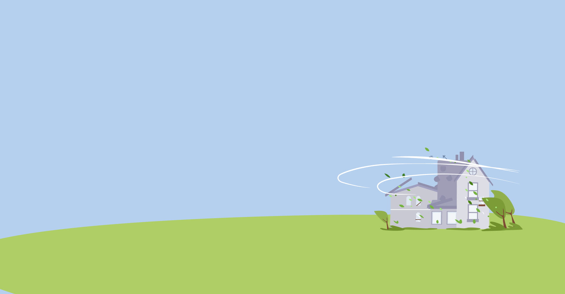 sinistre habitation à cause d'une tempête