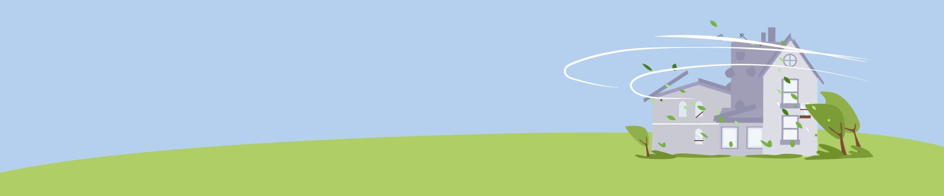 sinistre habitation à cause d'une tempête