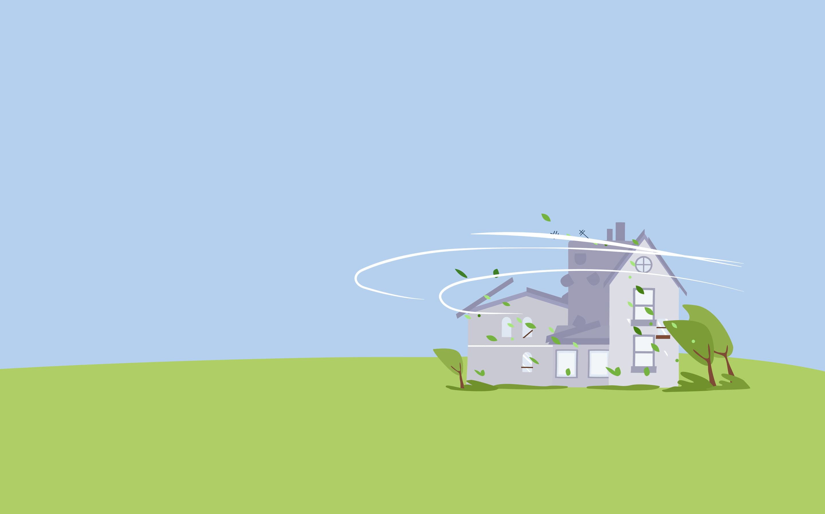 tempête causant un sinitre dans une habitation