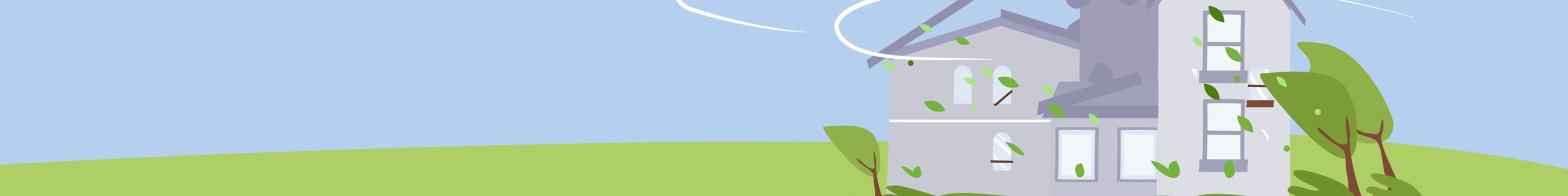 tempête causant un sinitre dans une habitation