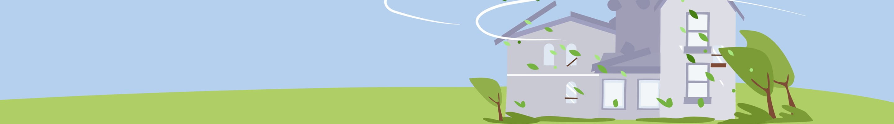 tempête causant un sinitre dans une habitation