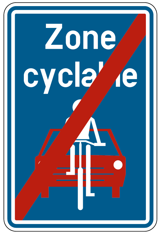Signal Zone Cyclable fin