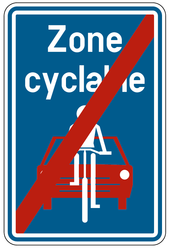 Signal Zone Cyclable fin
