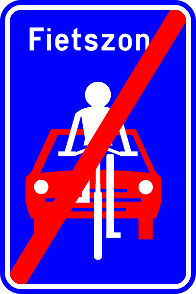 Signal Zone Cyclable fin